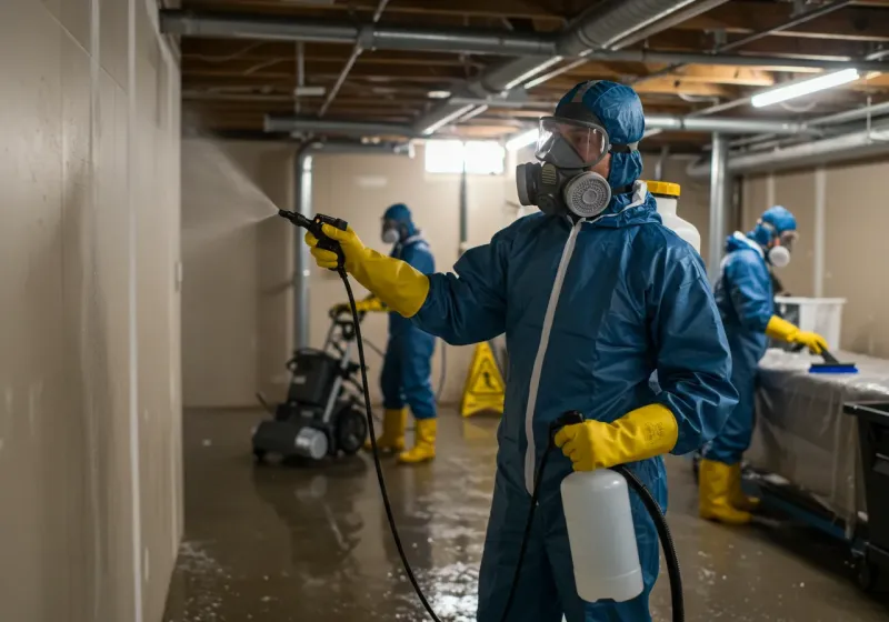 Basement Sanitization and Antimicrobial Treatment process in North Windham, ME