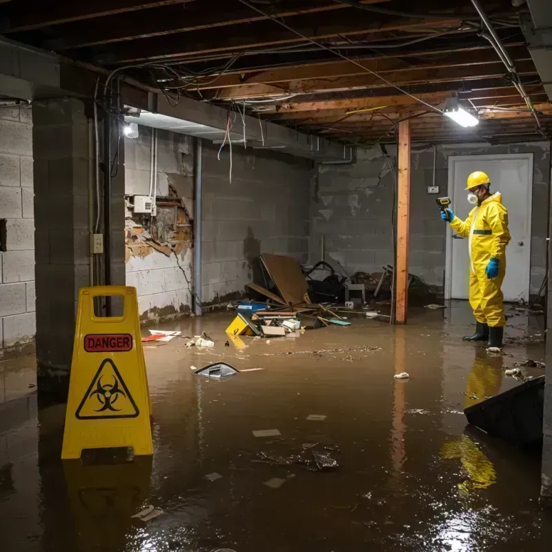 Flooded Basement Electrical Hazard in North Windham, ME Property